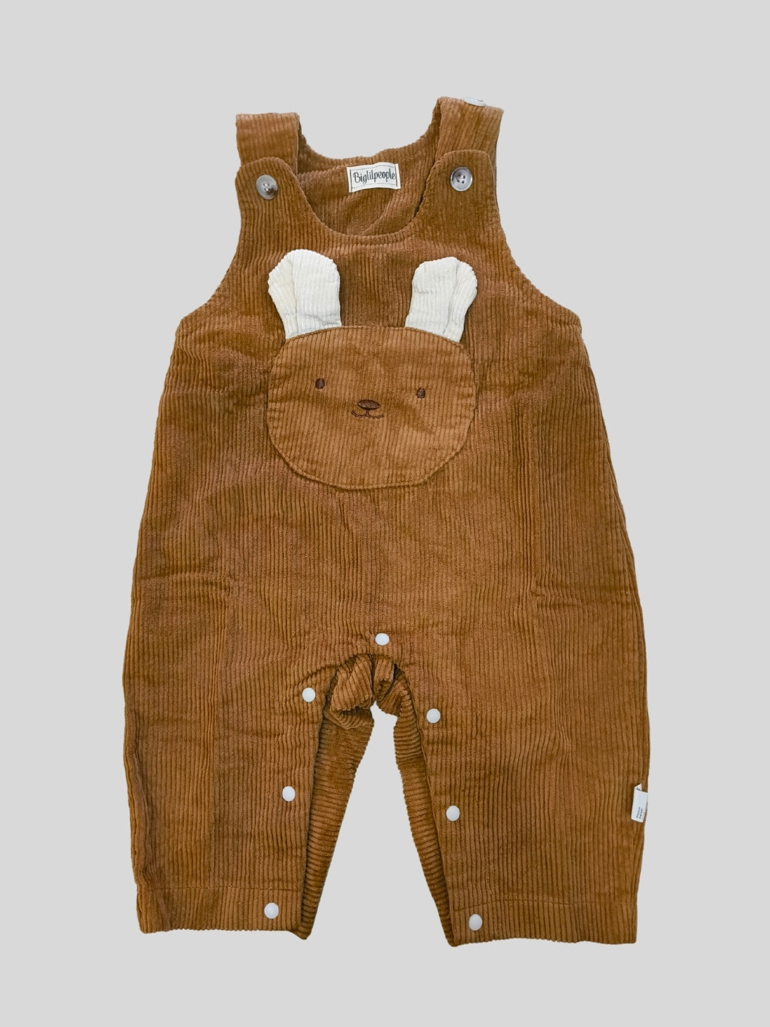 Peto sin mangas marrón con cuello redondo para niños de Biglilpeople