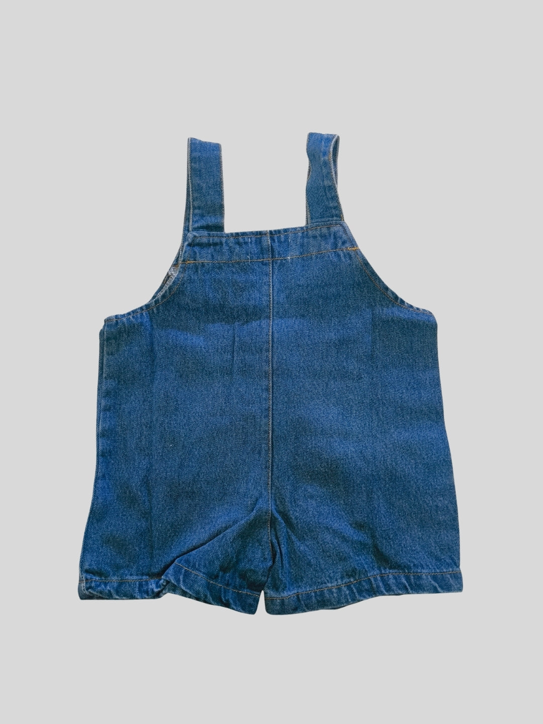 Biglilpeople Unisex Blue Square Neck Sleeveless Dungaree