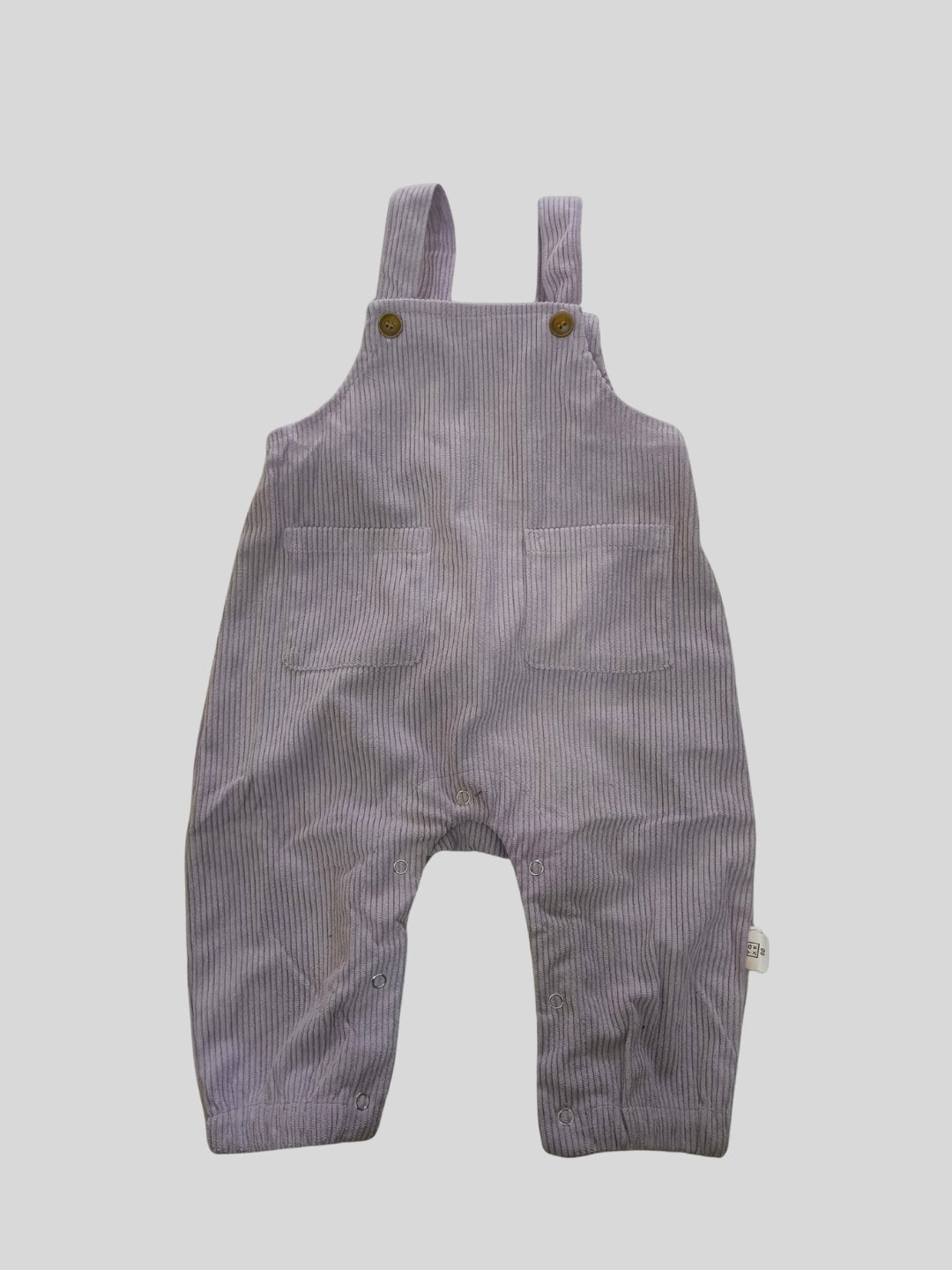 Biglilpeople Girls Purple Square Neck Sleeveless Dungaree