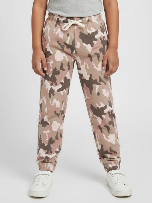 Biglilpeople Boys Camouflage Full Mid-Rise Joggers