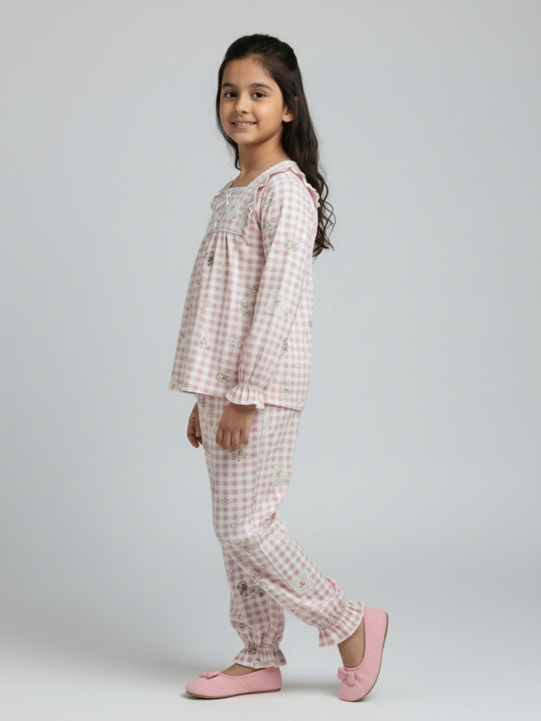 Biglilpeople Cotton Dog Print Night Suit