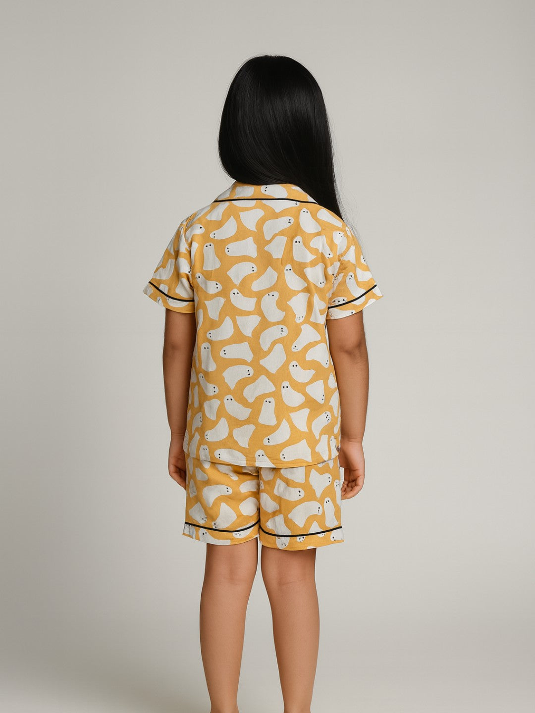 Biglilpeople Kids Unisex Printed Half Sleeves Cotton Night Suit