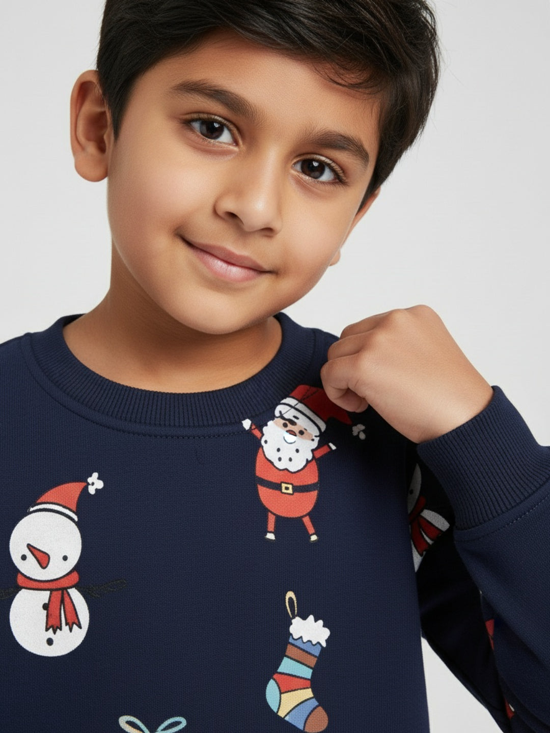 Biglilpeople Car Print Blue Sweatshirt