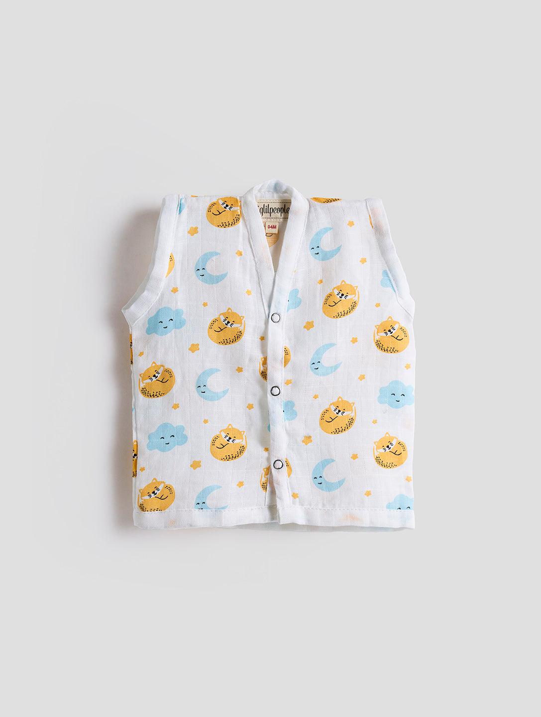 Infants' 100% Cotton Muslin Jablas-Set of 3 Soft & Comfy (Lion, Turtle & Fox)