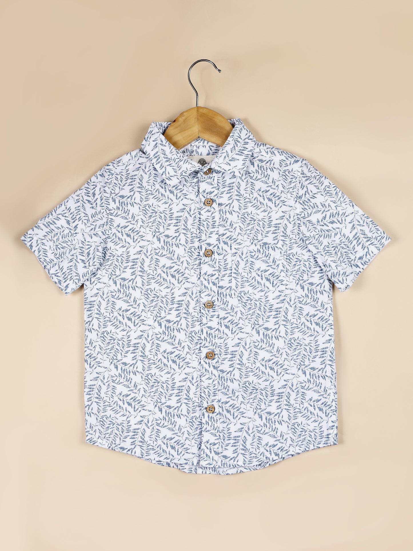 White Printed Shirt for Boys