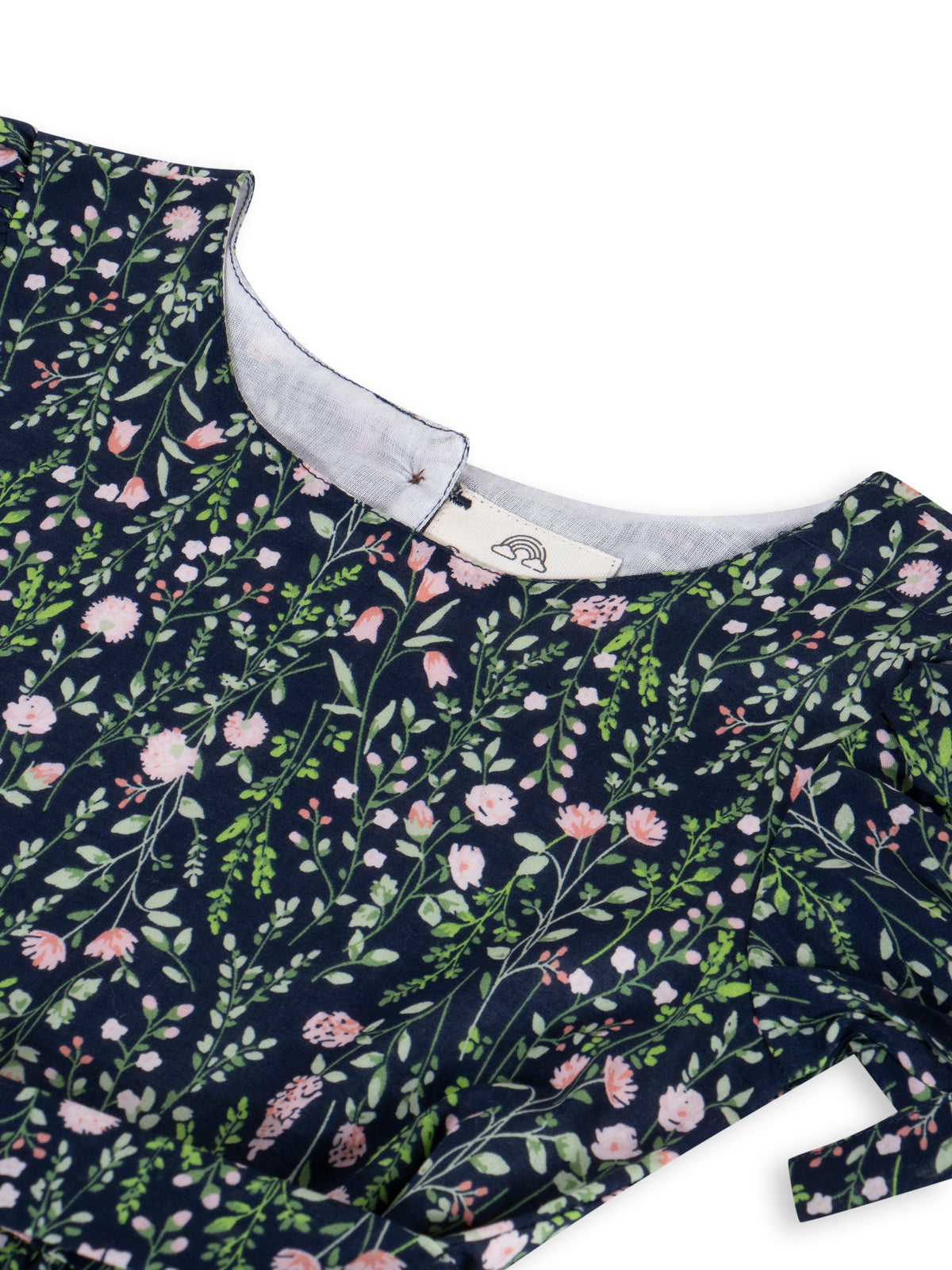 Black Floral Dress for Girls