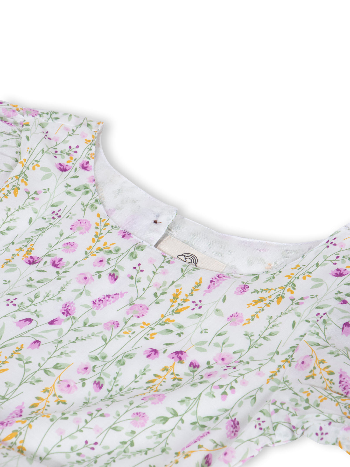 Vestido Floral Blanco para Niñas