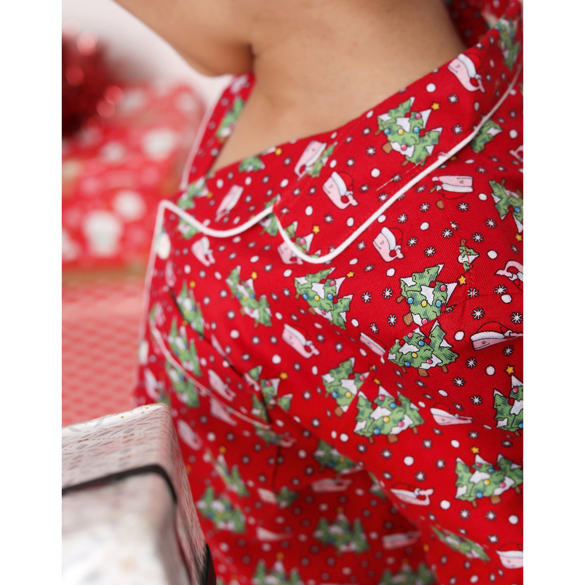 Christmas Print Night Suits For Girls & Boys
