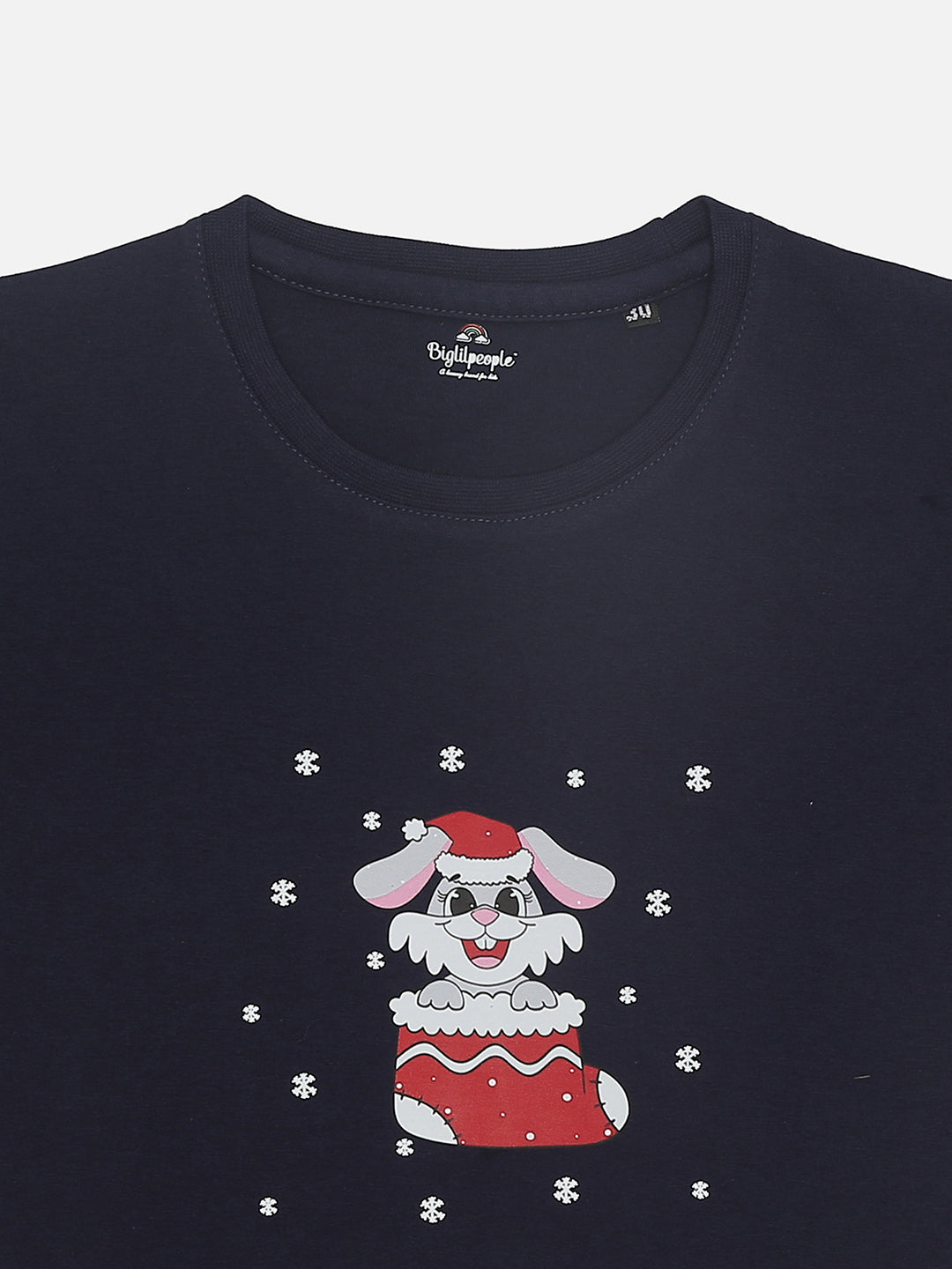 Peeking Bunny T-Shirt - Navy