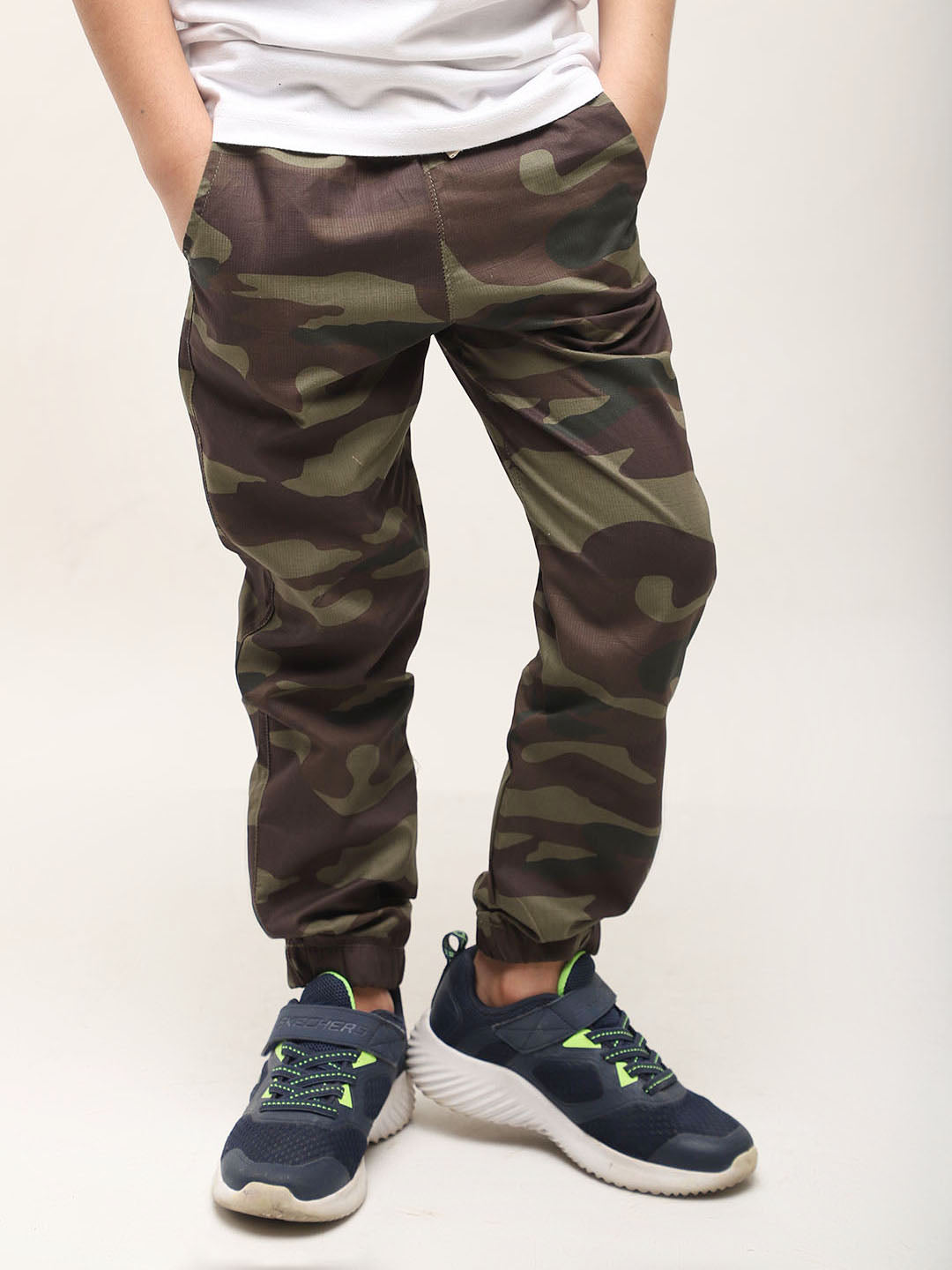 Camouflage Full Length Jogger Pants for Boys