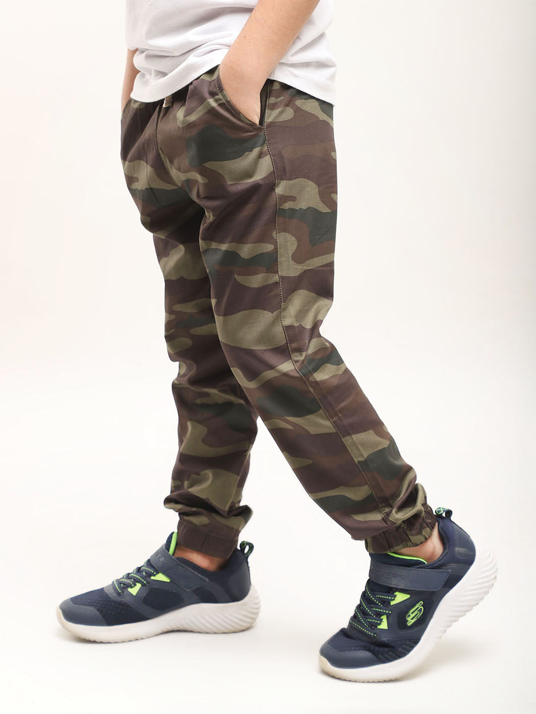 Camouflage Full Length Jogger Pants for Boys