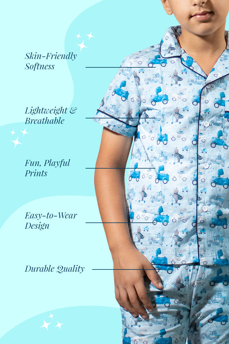 Blue Cars Nightsuit