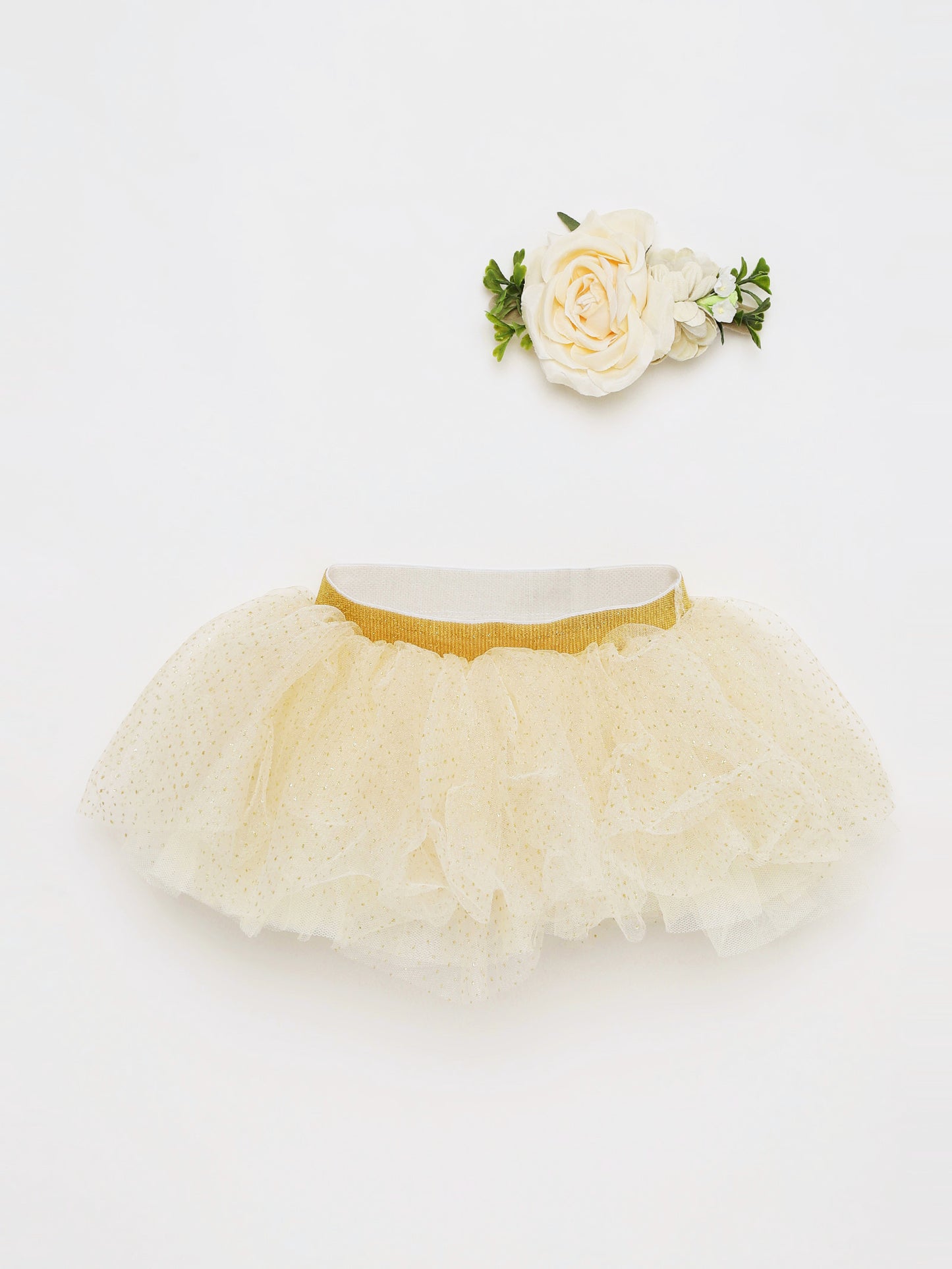 Tutu Skirt & Matching Headband Set for Baby Girls
