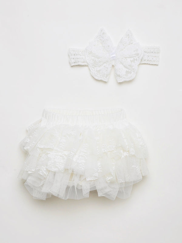Tutu Skirt & Matching Headband Set for Baby Girls