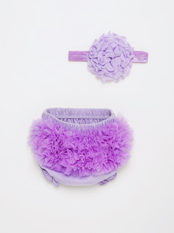 Tutu Skirt & Matching Headband Set for Baby Girls
