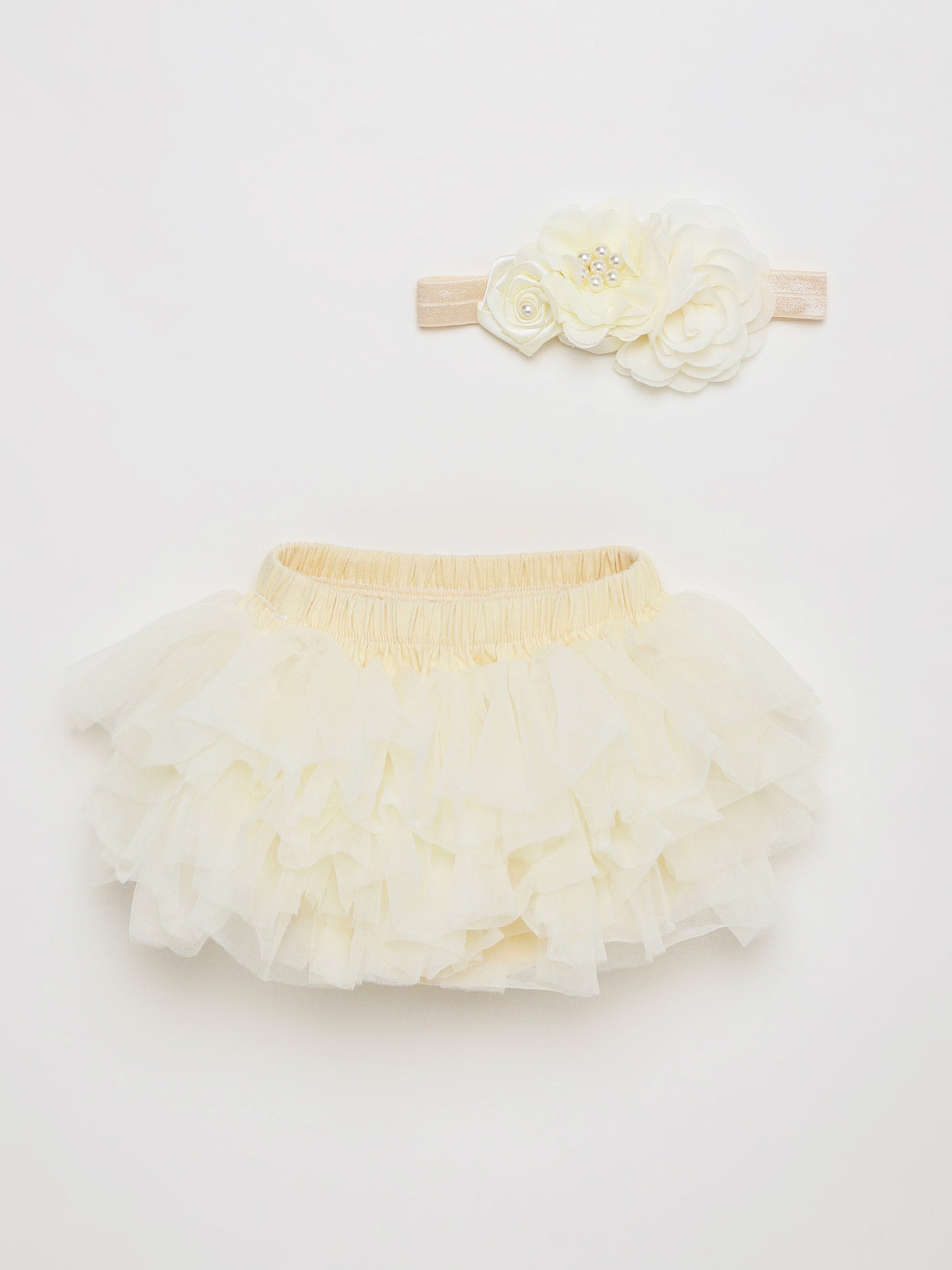 Tutu Skirt & Matching Headband Set for Baby Girls