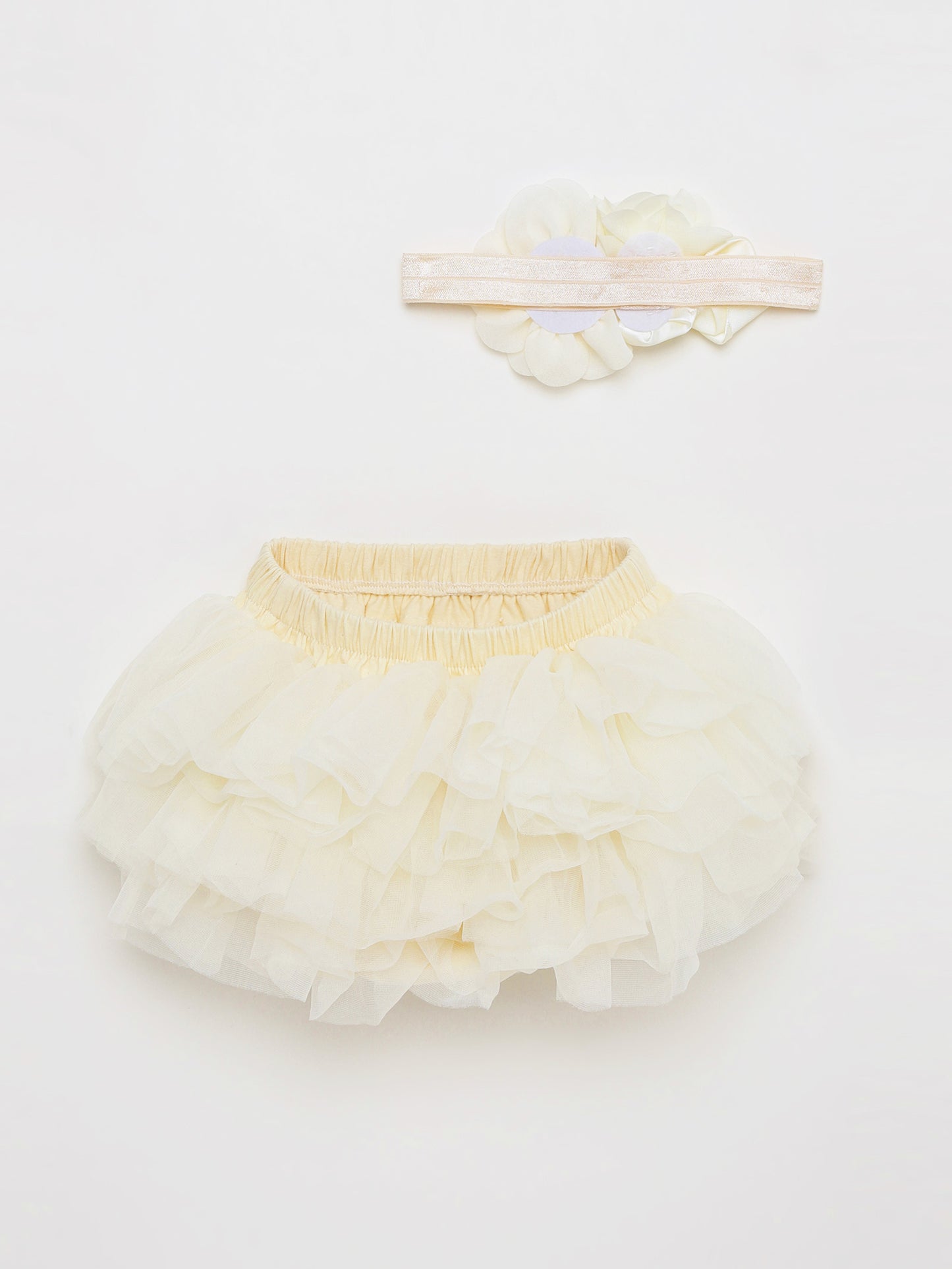 Tutu Skirt & Matching Headband Set for Baby Girls