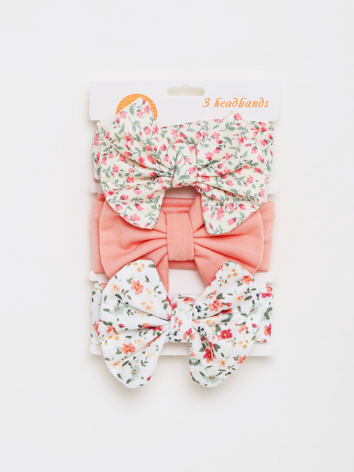 बेबी गर्ल्स हेडबैंड सेट - 3 डिज़ाइनों का पैक