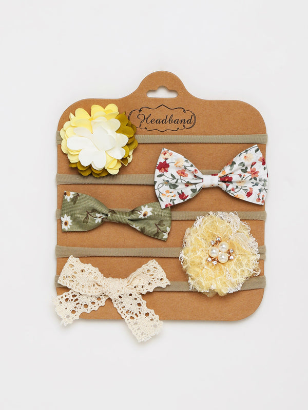 Baby Girls Headband Set – Pack of 5 Designs