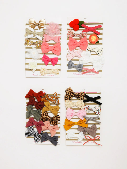 Baby Girls Headband Set – Pack of 10 x 2 Assorted Designs