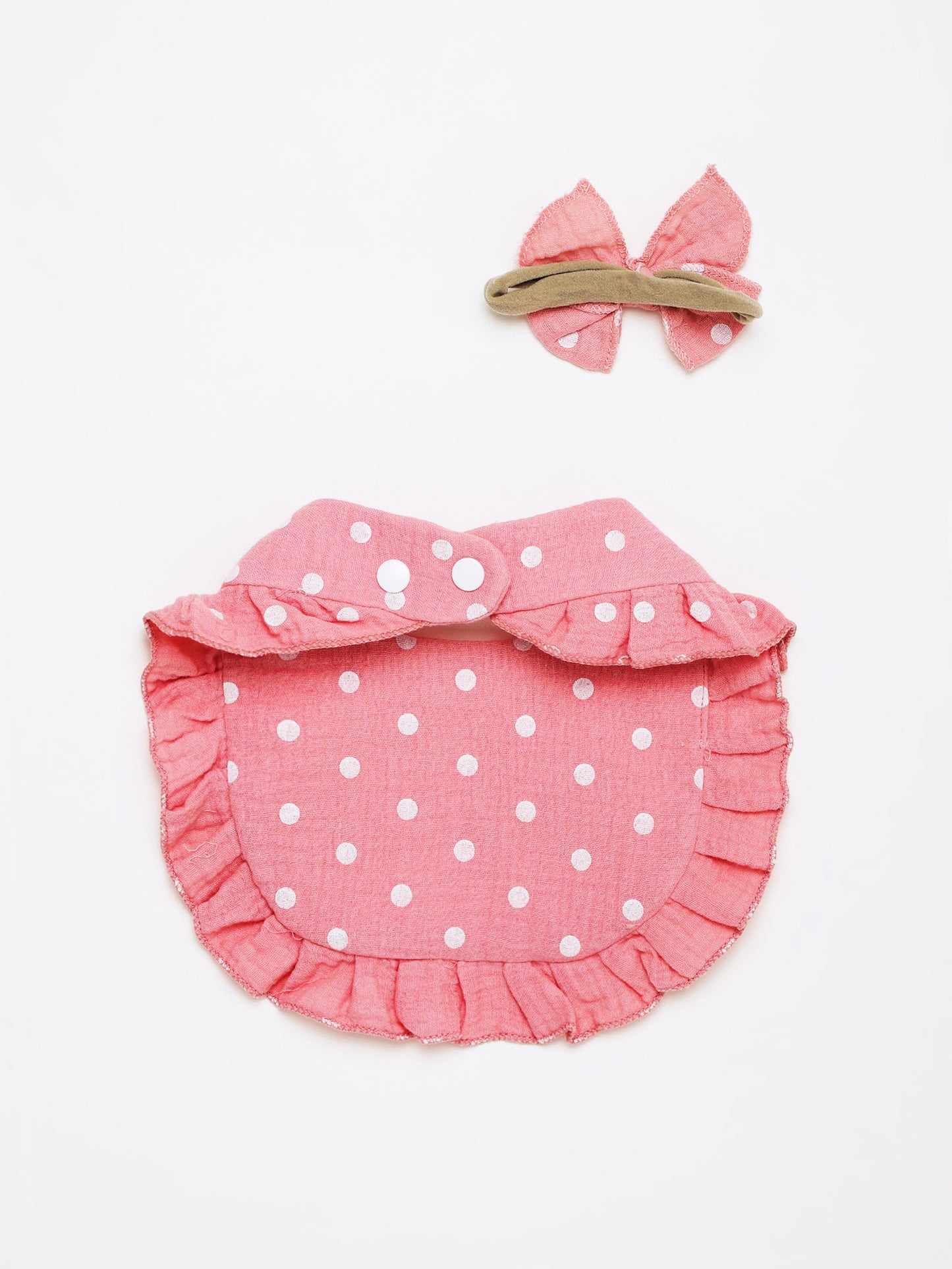 Infant Floral Bib & Headband Set – Soft Cotton