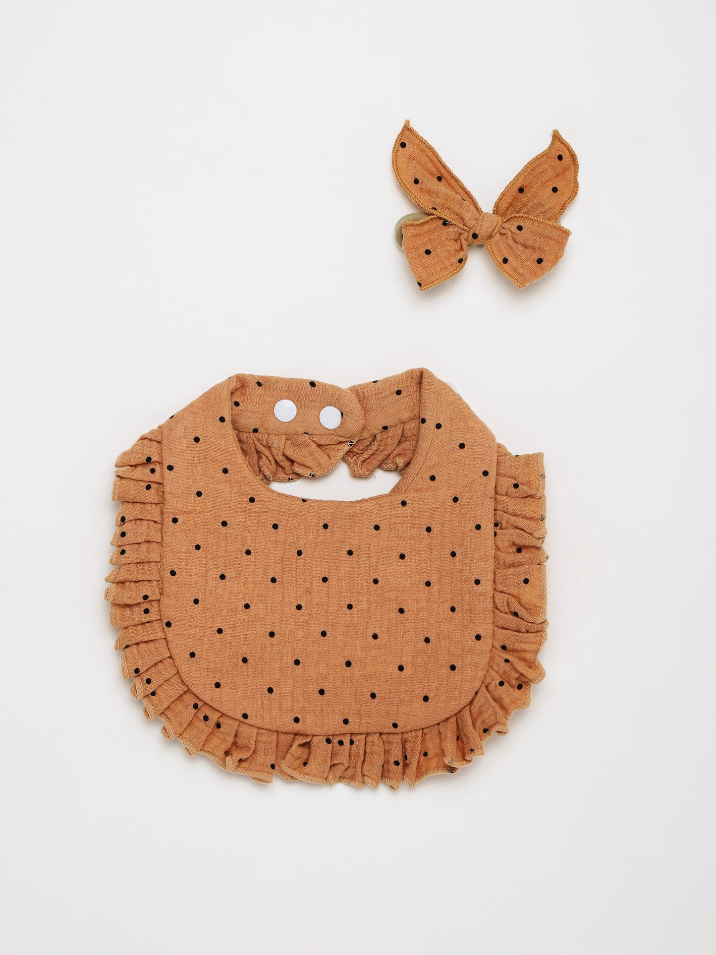 Infant Floral Bib & Headband Set – Soft Cotton