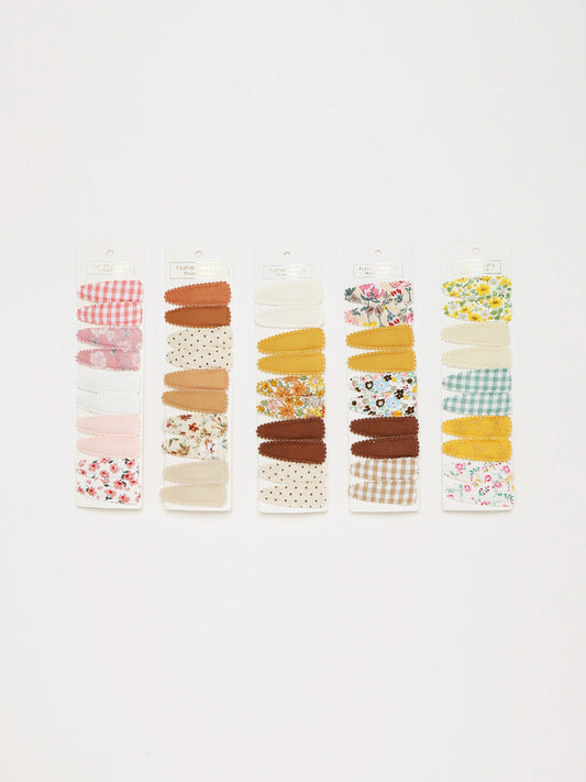 Baby Girls Hair Clips – Pack of 10 x 2 Assorted Designs