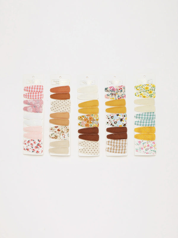 Baby Girls Hair Clips – Pack of 10 x 2 Assorted Designs