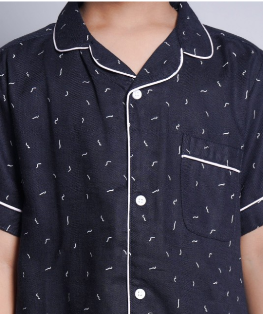 Printed Half Sleeves Night Suits For Boys and Girls