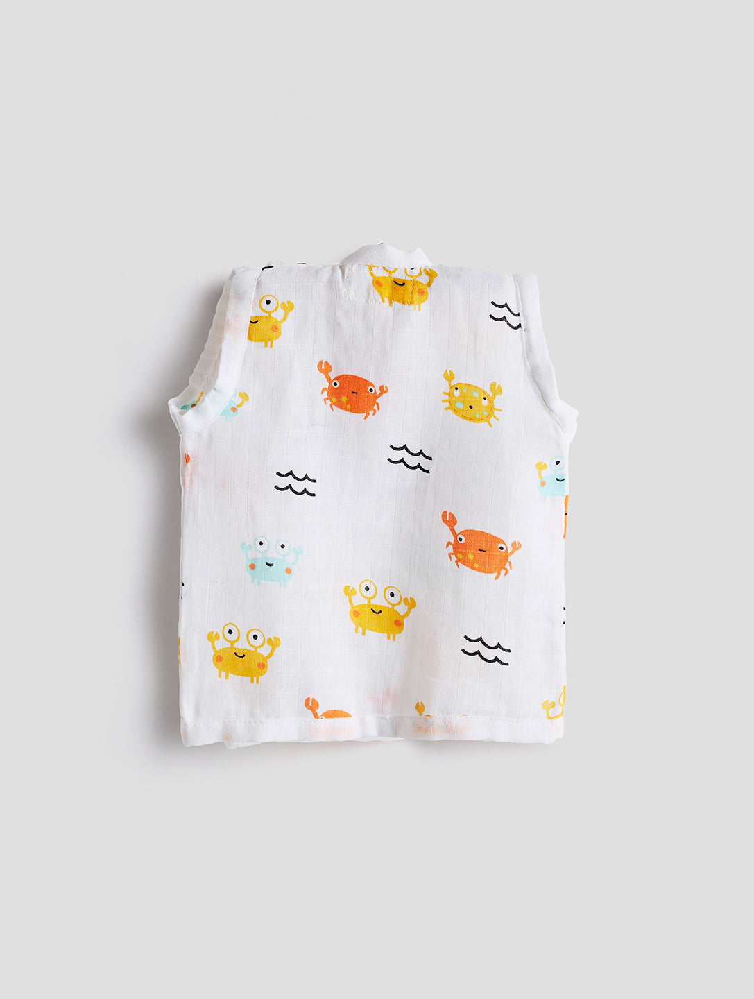 Infants' 100% Cotton Muslin Jablas-Set of 2 Soft & Comfy (Owl & Crab)