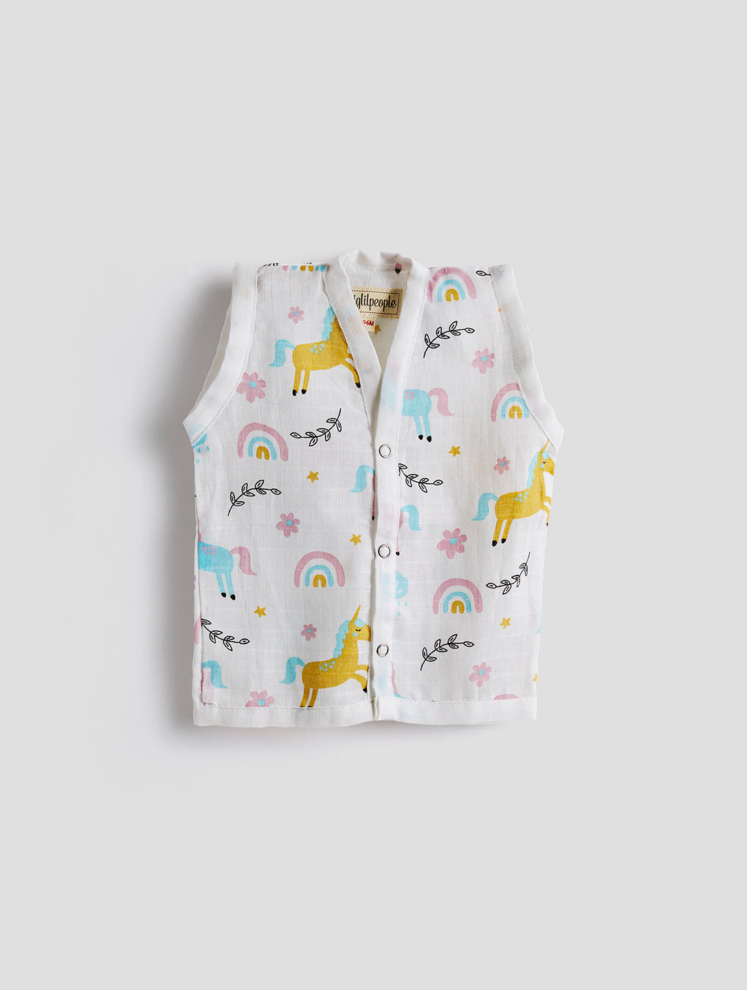 Infants' 100% Cotton Muslin Jablas-Set of 3 Soft & Comfy (Elephant, Unicorn & Cactus)