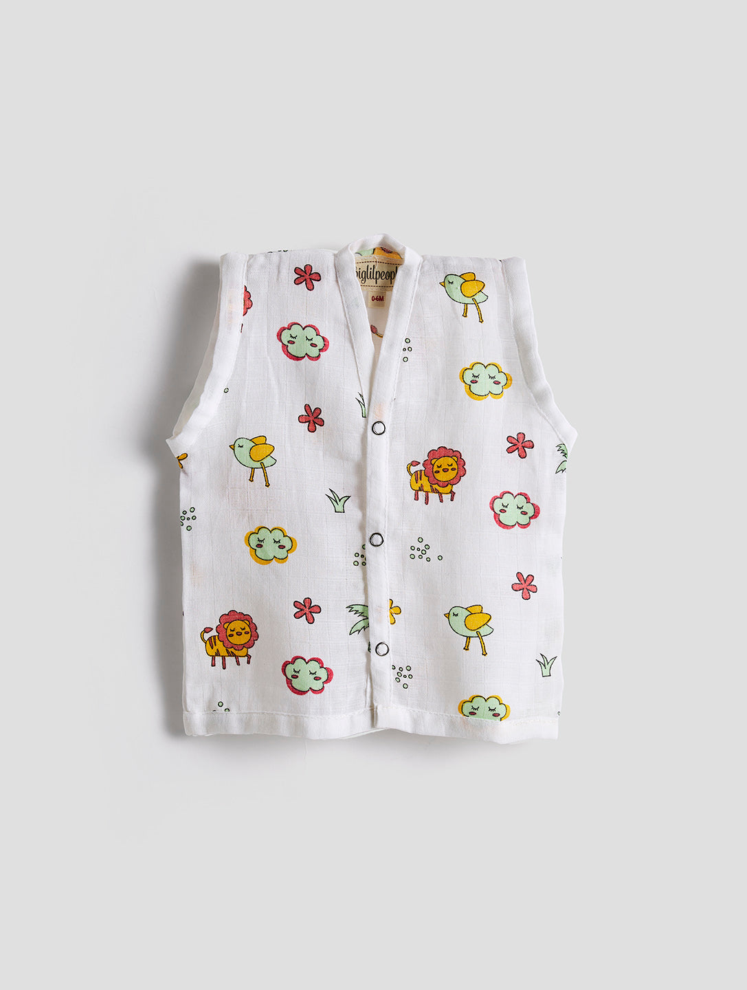 Infants' 100% Cotton Muslin Jablas-Set of 3 Soft & Comfy (Lion, Turtle & Fox)