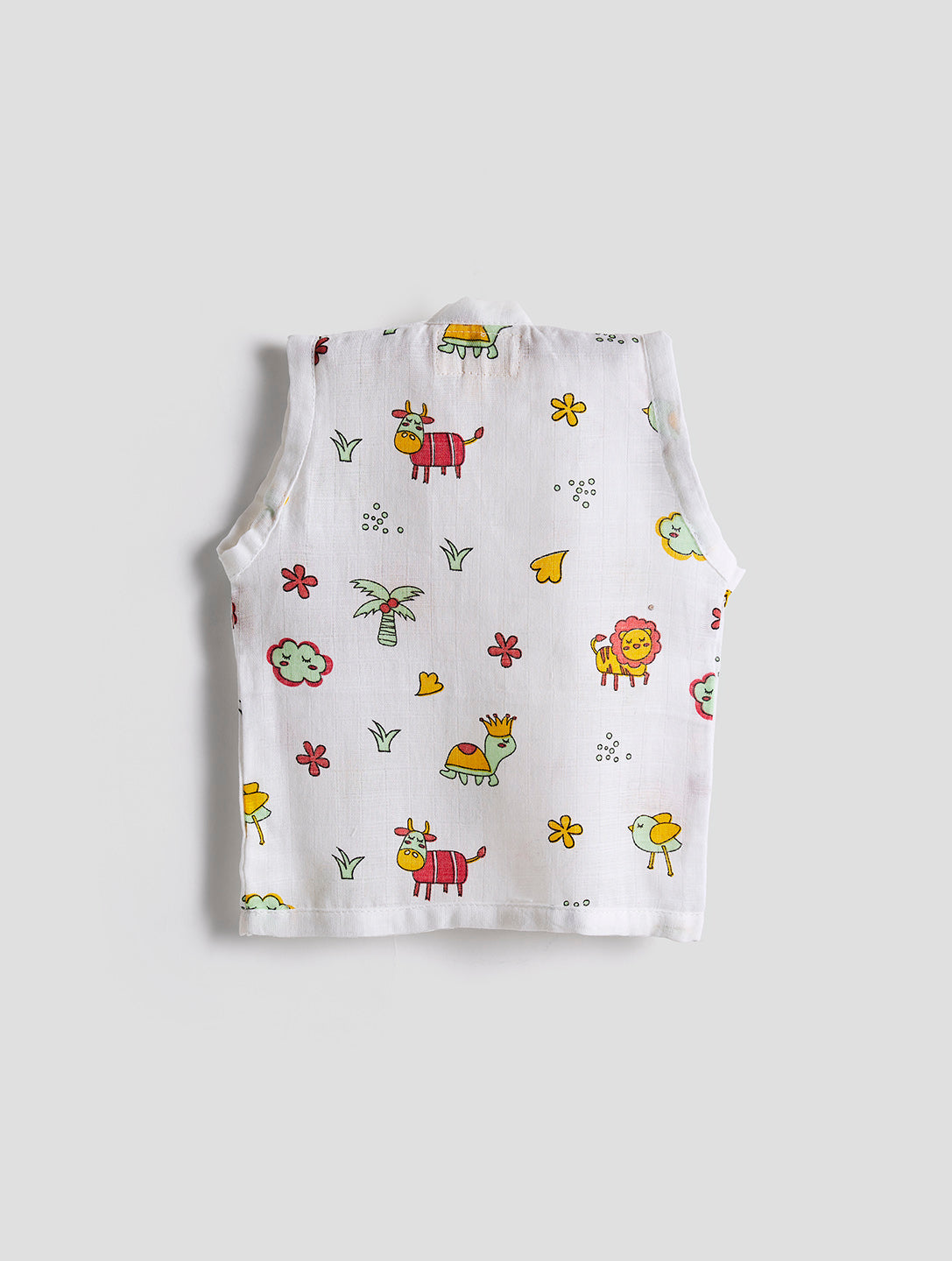 Infants' 100% Cotton Muslin Jablas-Set of 3 Soft & Comfy (Lion, Turtle & Fox)