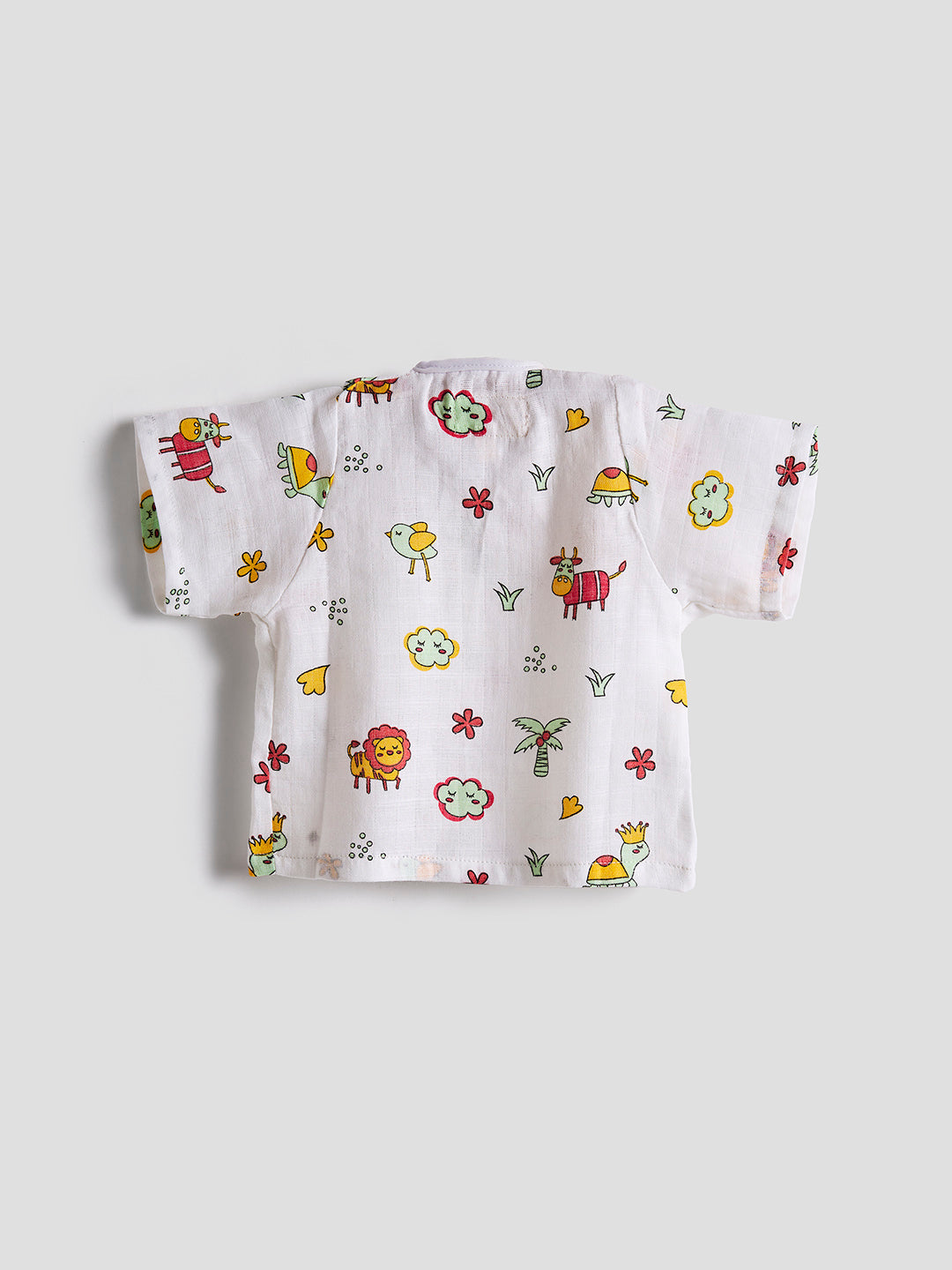 Conjunto coordinado de muselina 100 % algodón para bebés, suave y cómodo (león)