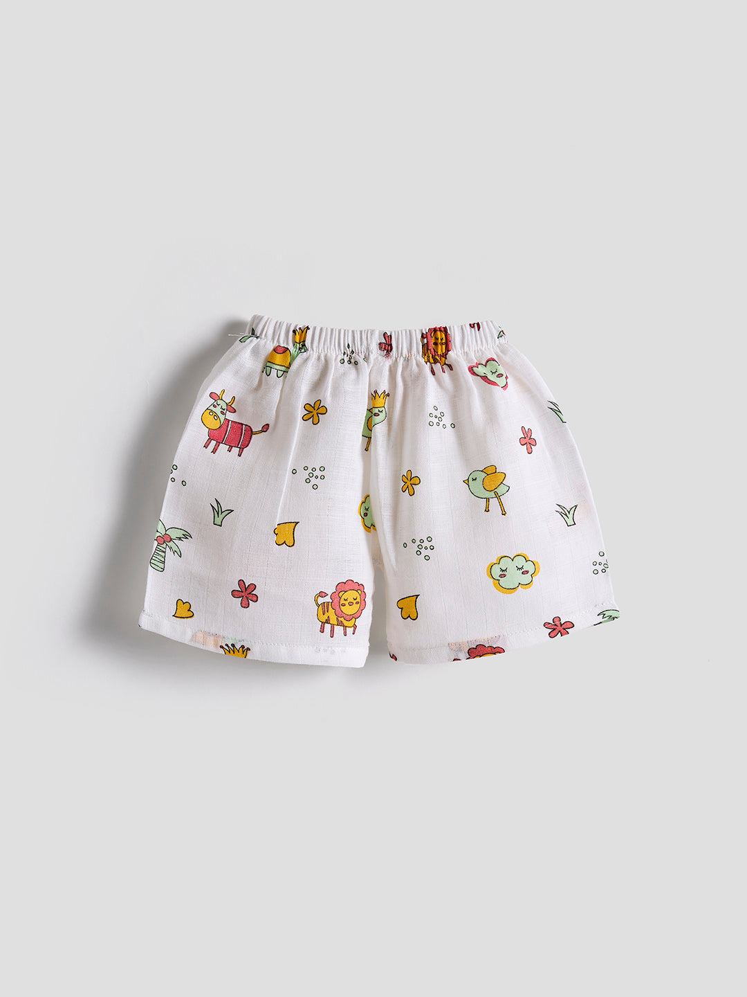 Conjunto coordinado de muselina 100 % algodón para bebés, suave y cómodo (león)