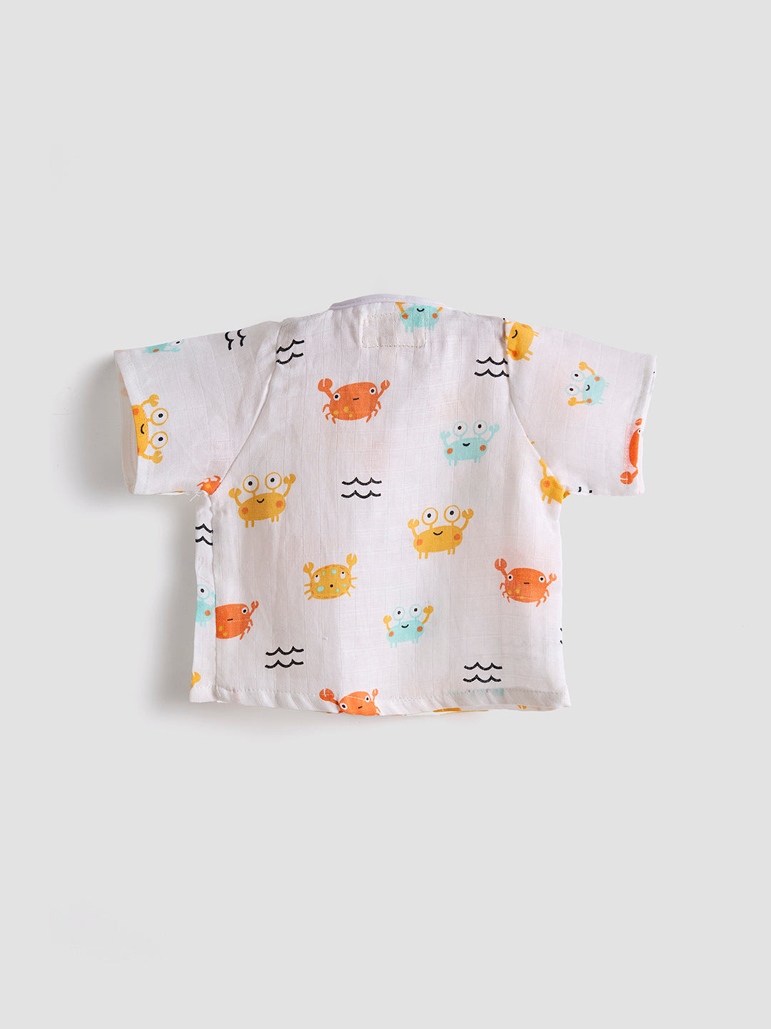 Infants' 100% Cotton Muslin Co-ord Set Soft & Comfy (Crab)