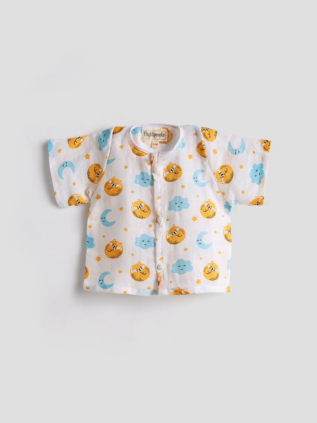 Infants' 100% Cotton Muslin Co-ord Set Soft & Comfy (Fox)