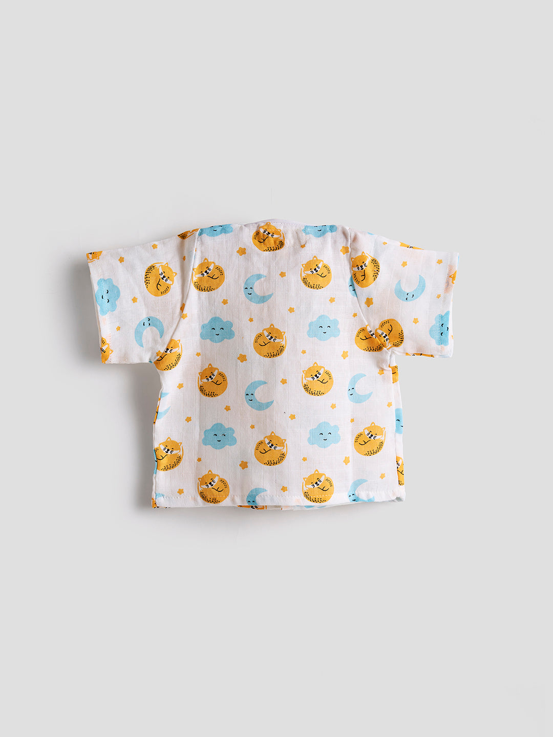 Infants' 100% Cotton Muslin Co-ord Set Soft & Comfy (Fox)