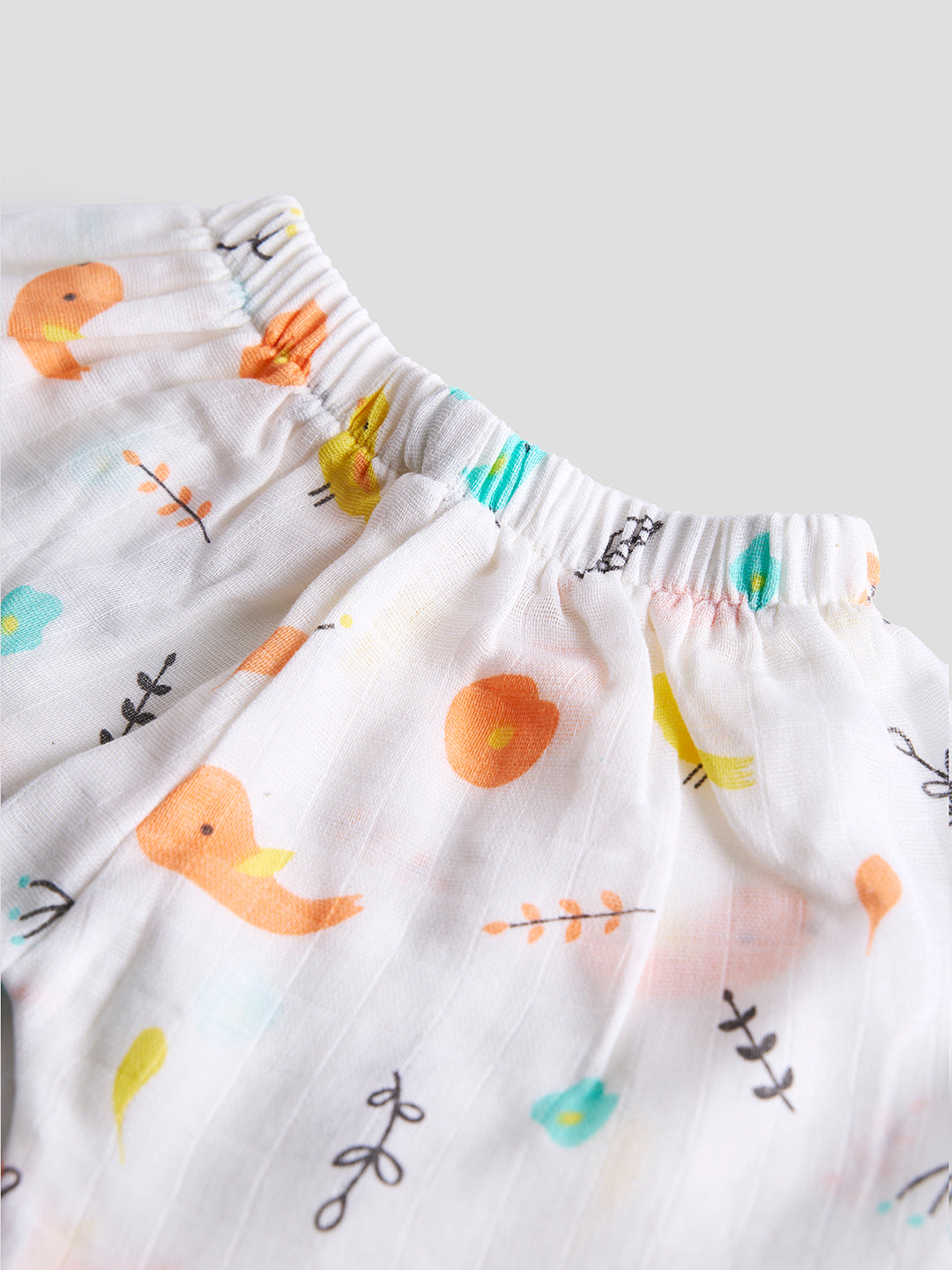 Infants' 100% Cotton Muslin Co-ord Set Soft & Comfy (Sparrow)
