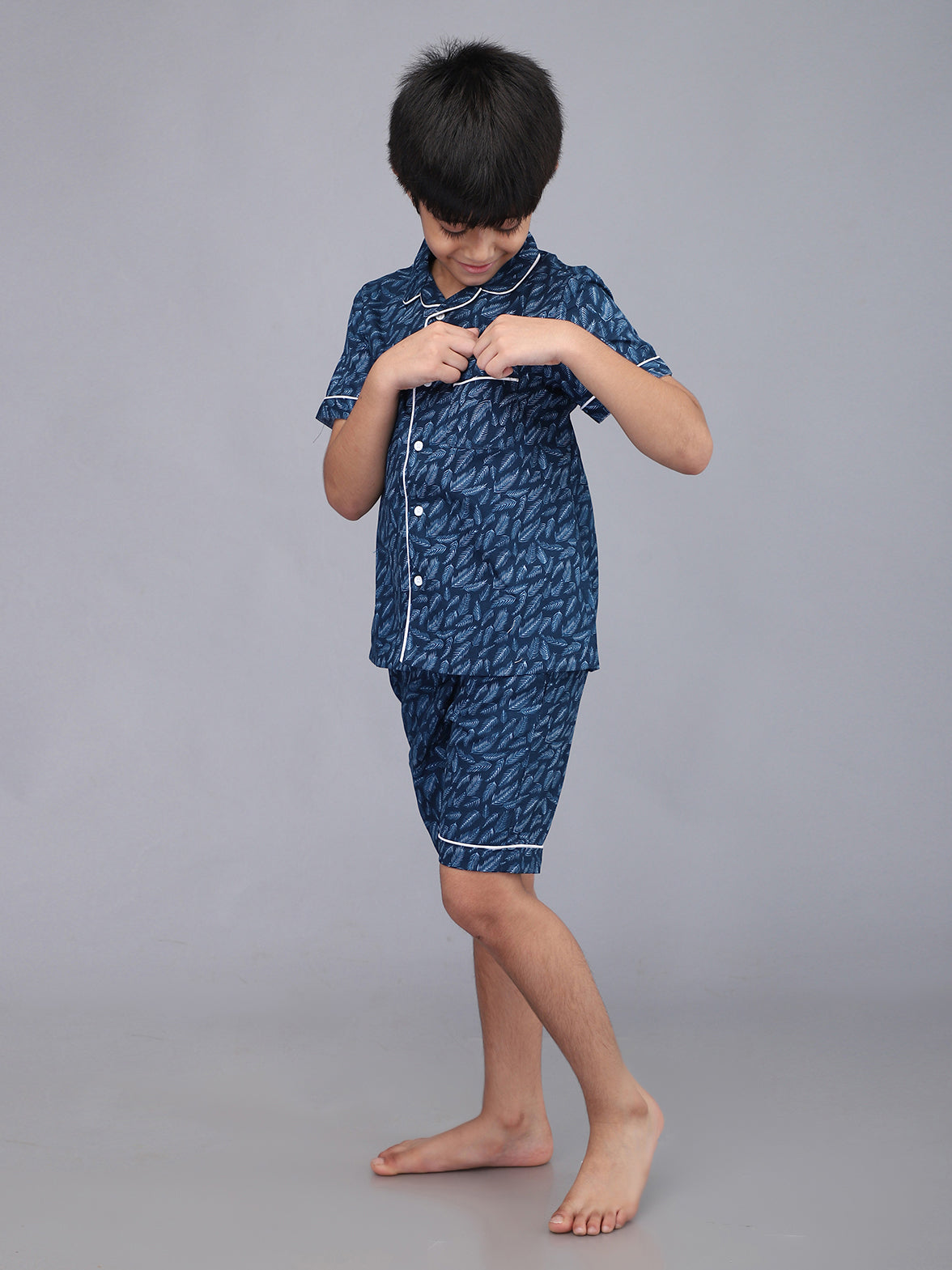 Pijamas de manga corta estampados para niños