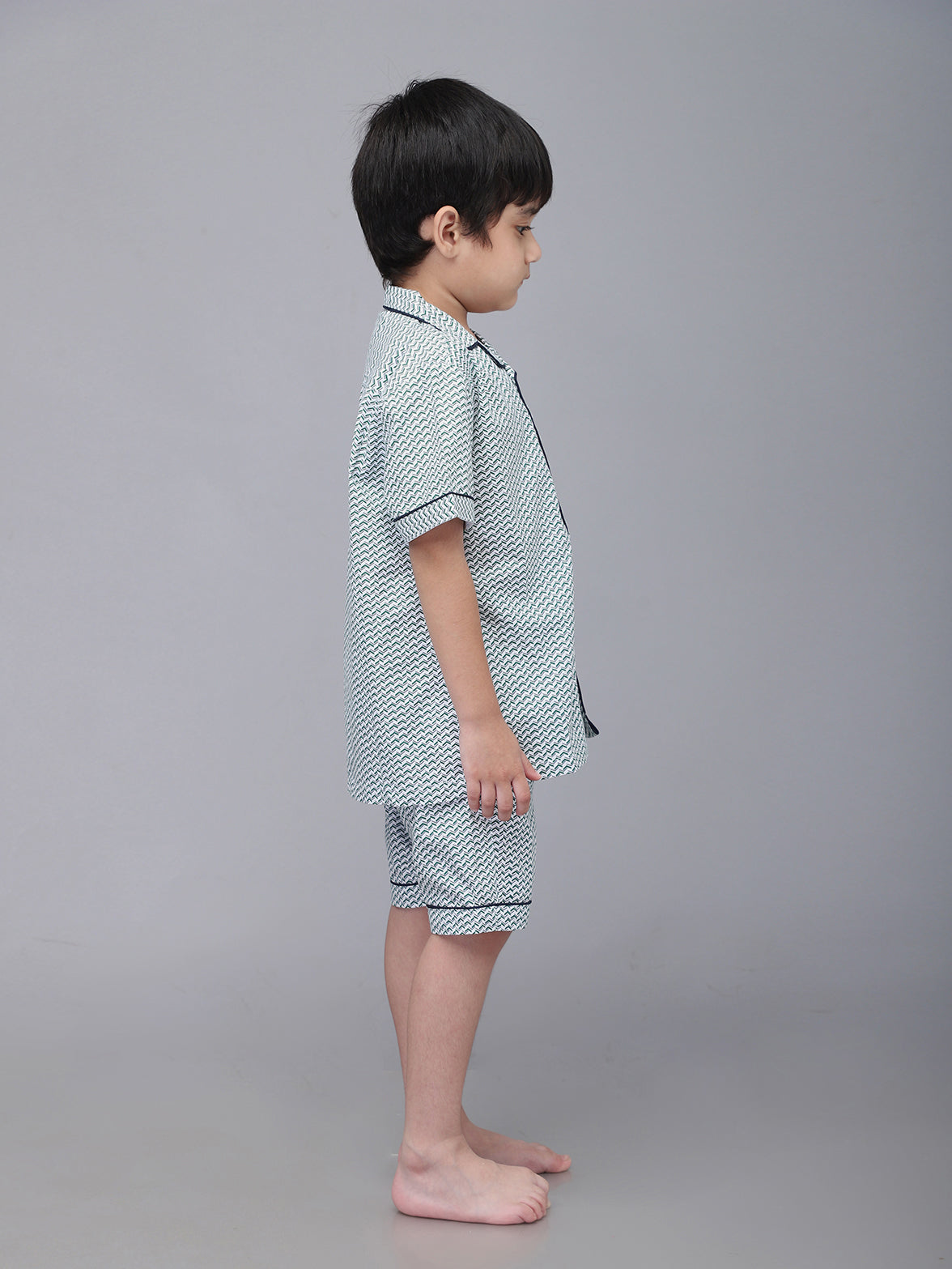 Boys Printed Half Sleeves Night Suit