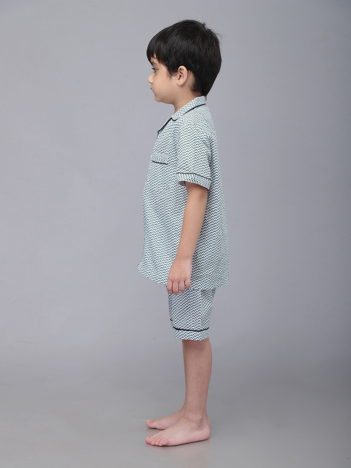 Boys Printed Half Sleeves Night Suit