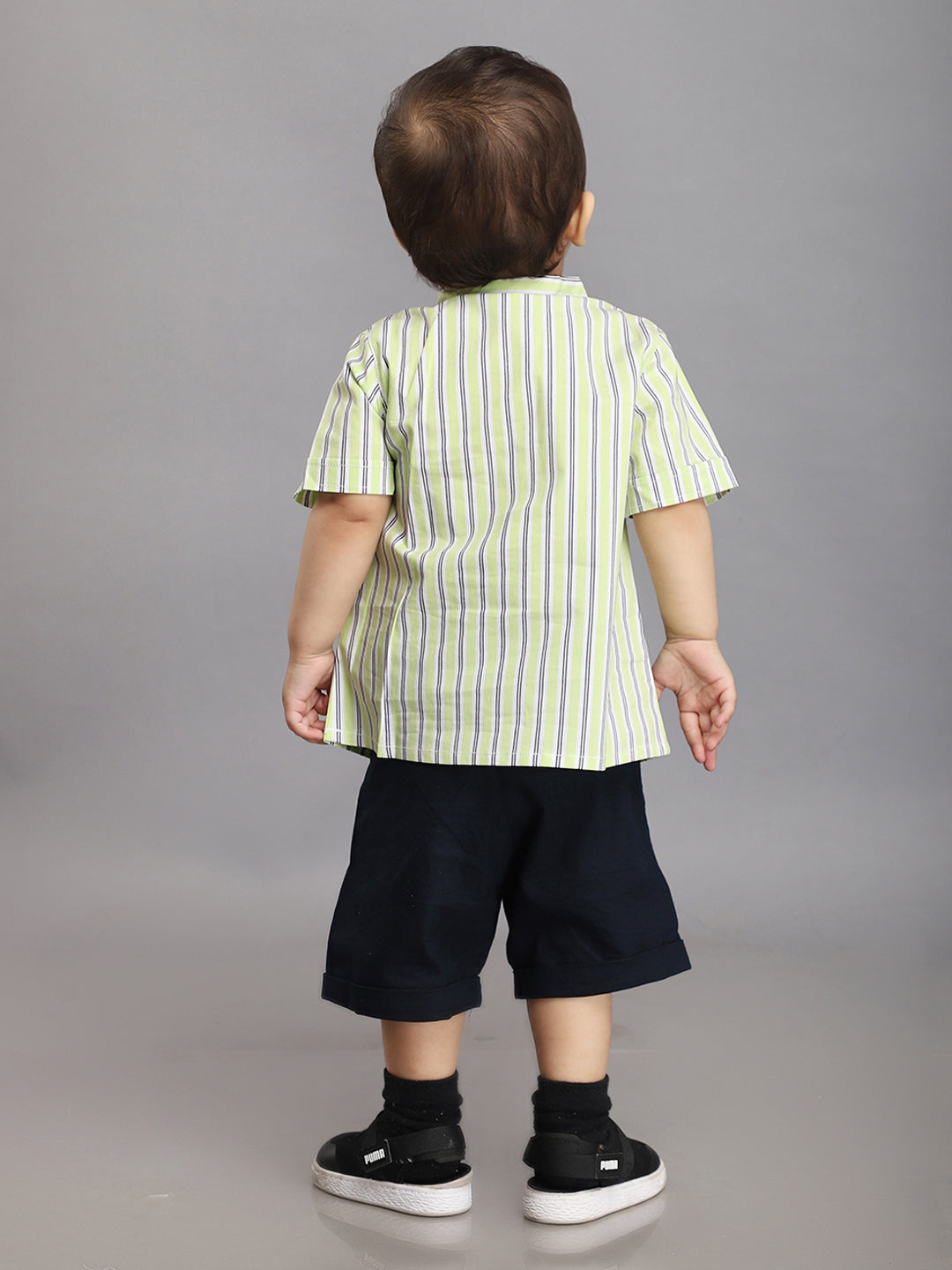 Conjunto de Ropa Neón a Rayas - Verde