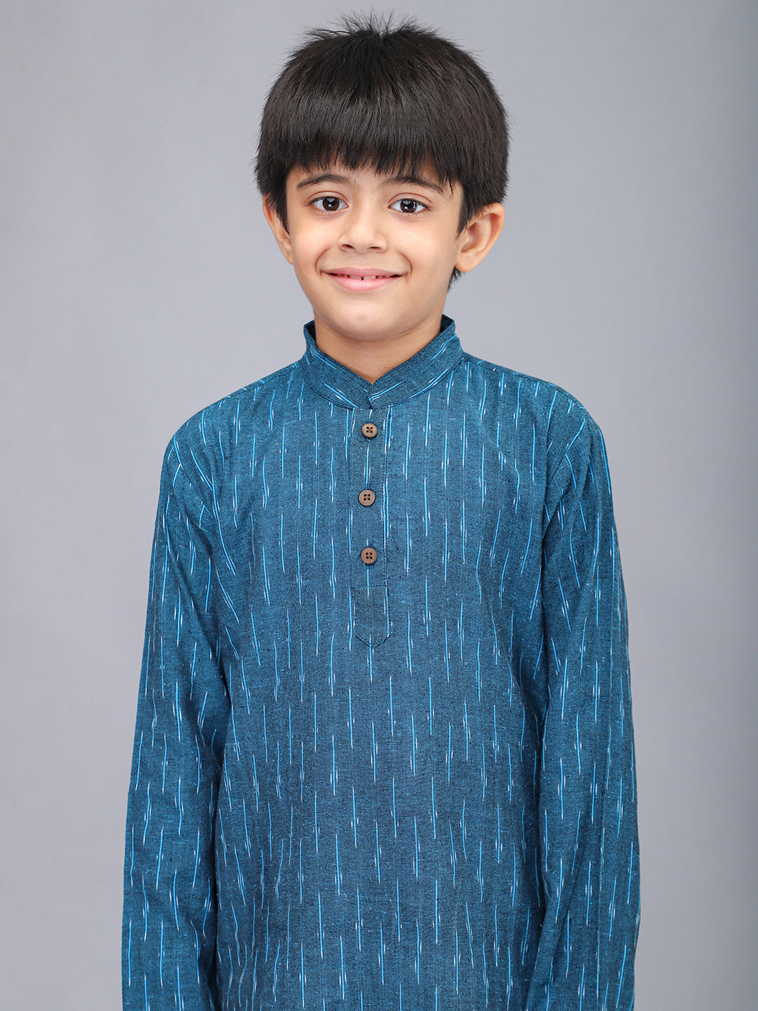 Boys Printed Full Sleeves Kurta Set