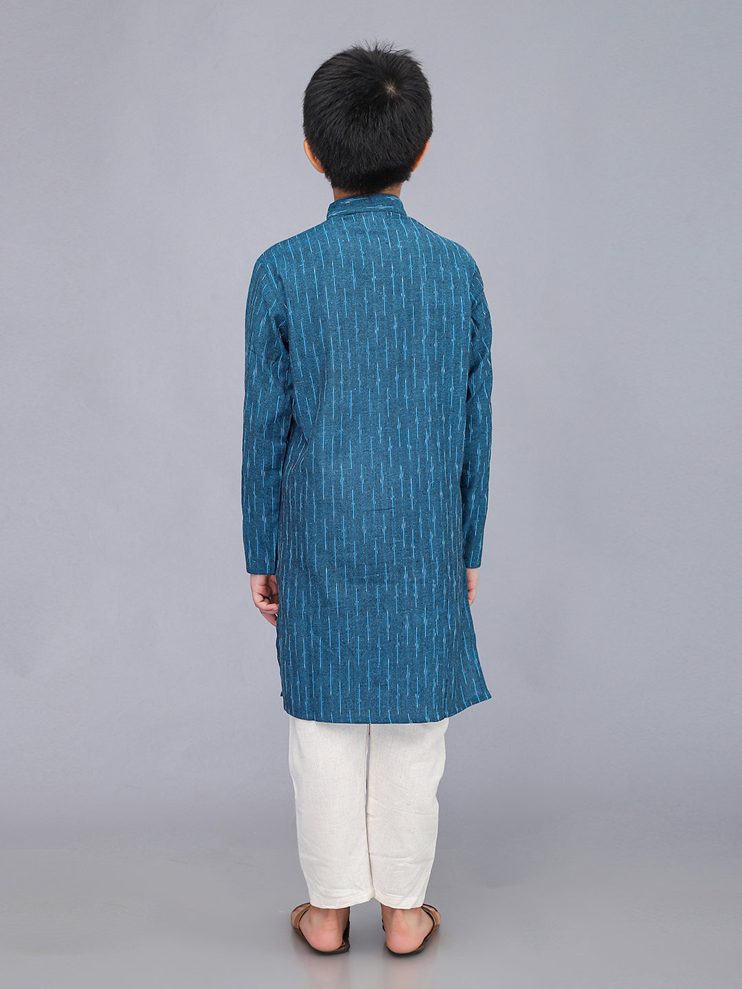 Boys Printed Full Sleeves Kurta Set