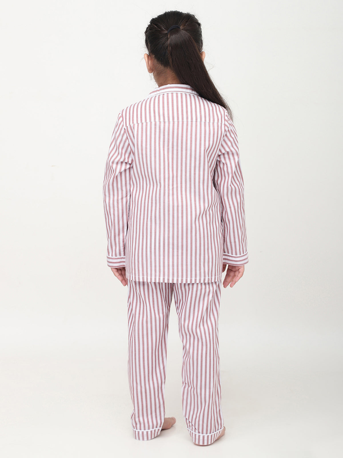 Pijama de Rayas Rojas y Blancas para Niñas y Niños