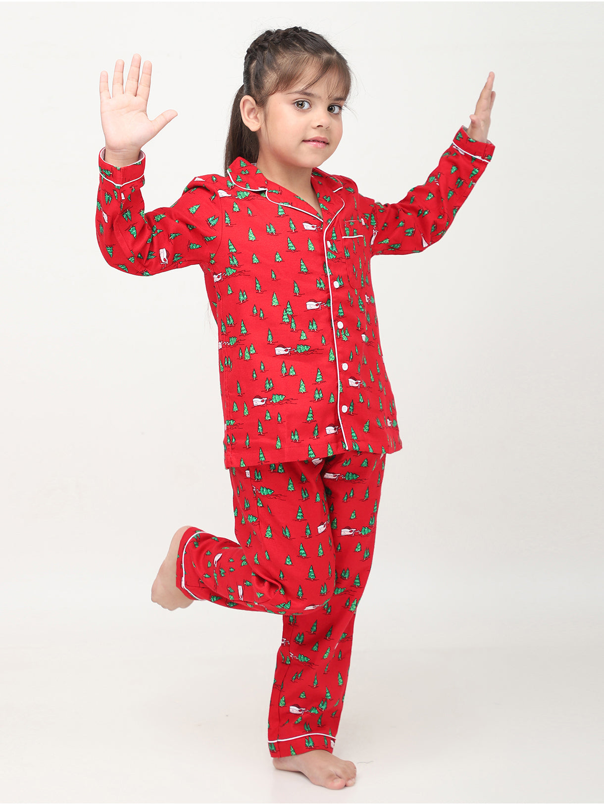 Christmas Printed PJ Set Girls and Boys