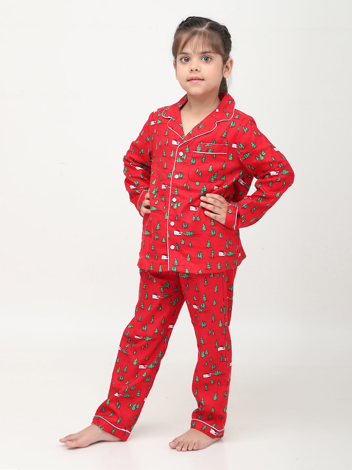 Christmas Printed PJ Set Girls and Boys