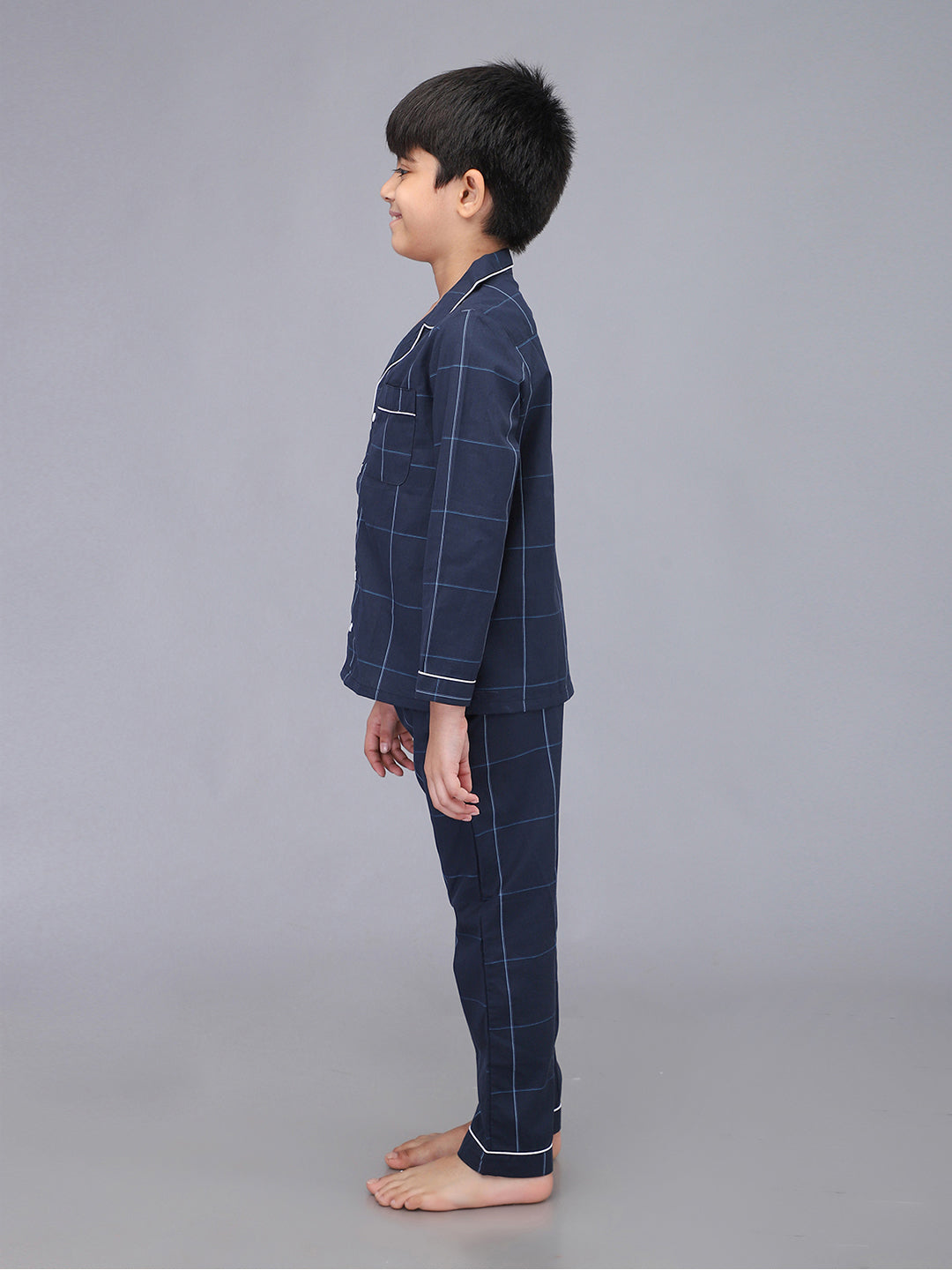 Boys Printed Full Sleeves Night Suit