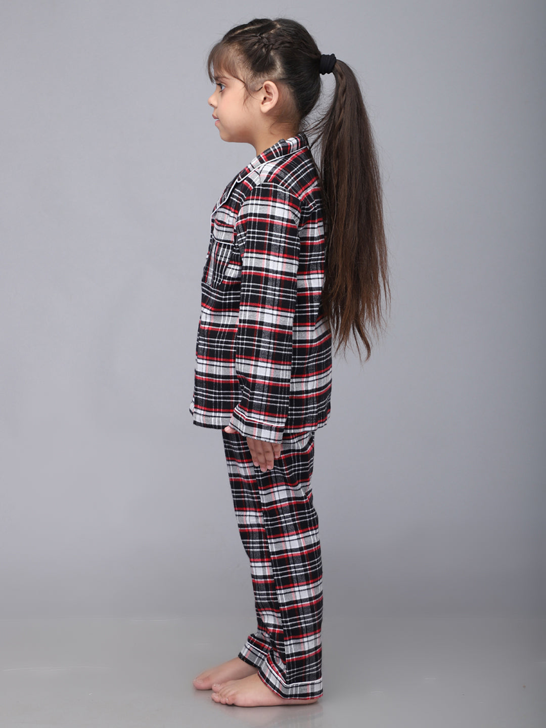 Black Checks PJ Set for Girls or Boys